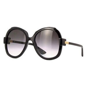 A0777Z New GUCCI Black Square GG1432S 001 Sunglasses Women